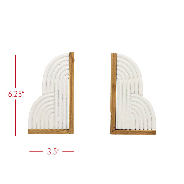 Wren Arched Bookends, Set Of 2