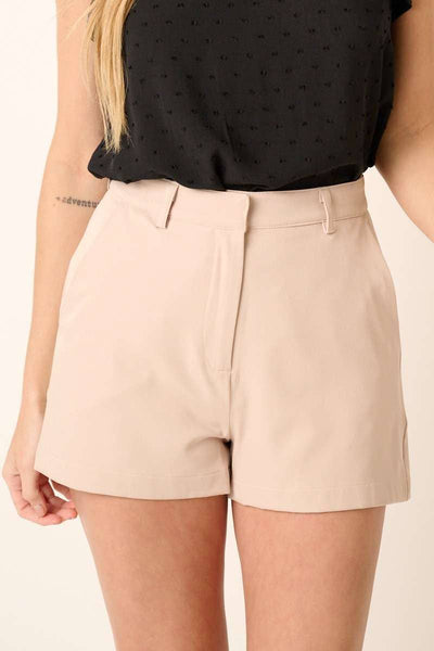 H70514A-TAILORED SHORTS: S / WHITE