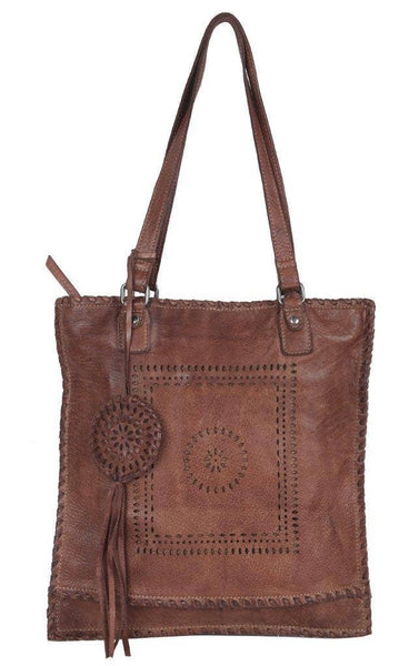 Soleil Handcrafted Leather Tote Bags: Black