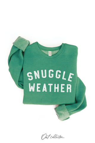 SNUGGLE WEATHER Graphic Sweatshirt   : TAN / L