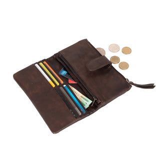 Leather Wallet Cyndy GW2250: Brown