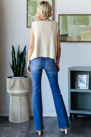 KNIT VEST CARDIGAN
