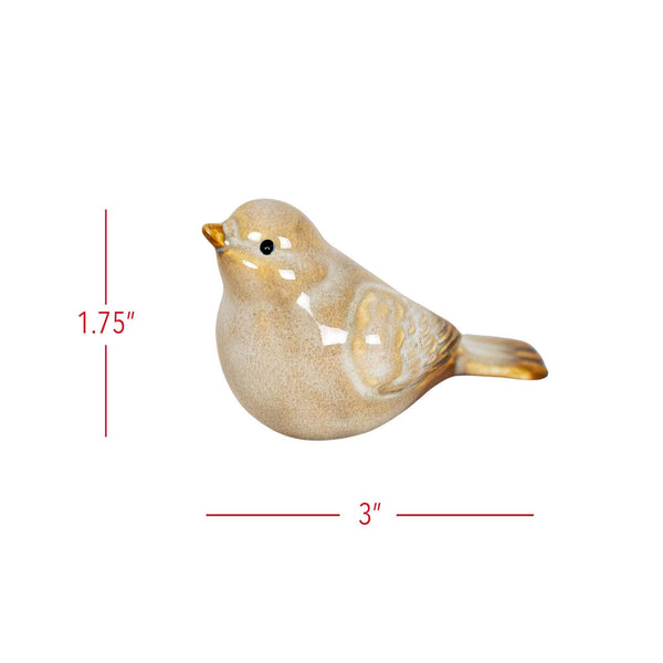 Nalin Bird Figures White, Set Of 4