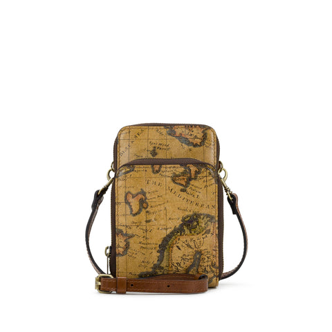 Patricia Nash Albertine Phone Crossbody - European Map Print: European Map