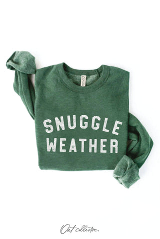 SNUGGLE WEATHER Graphic Sweatshirt   : TAN / S