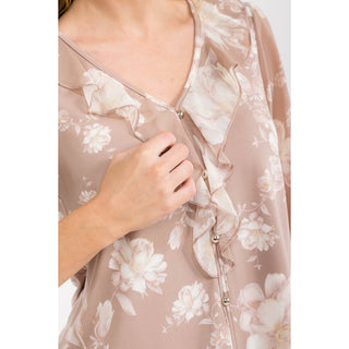 FLORAL MIX MEDIA CASCADE SHIRT