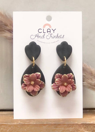 Flower Drop Dangle Earrings