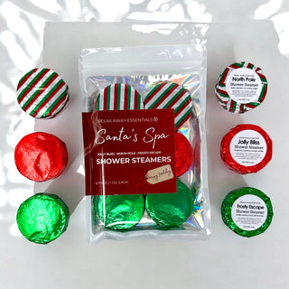 Santa's Spa Shower Steamers 6 Pack - Made in USA