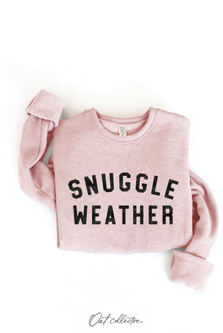 SNUGGLE WEATHER Graphic Sweatshirt   : TAN / L