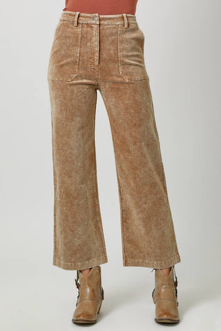 60879 Washed Corduroy Trousers: Sand / Medium