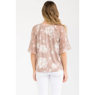 FLORAL MIX MEDIA FLUTTER PEASANT