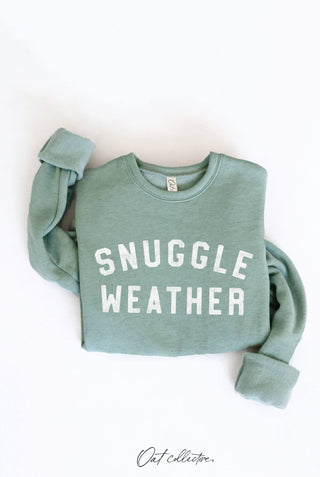 SNUGGLE WEATHER Graphic Sweatshirt   : TAN / L