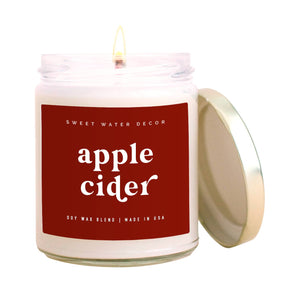 Apple Cider 9 oz Soy Candle - Fall Home Decor & Gifts