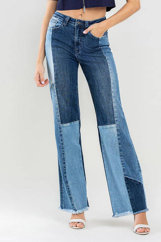 90S VINTAGE HIGH RISE LOOSE FIT JEANS T6096: HEAVENLY / 25