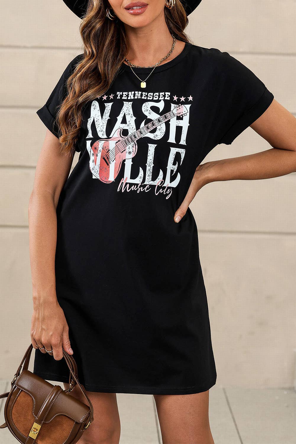 Black Nashville Music Festival Trending T-Shirt Dress