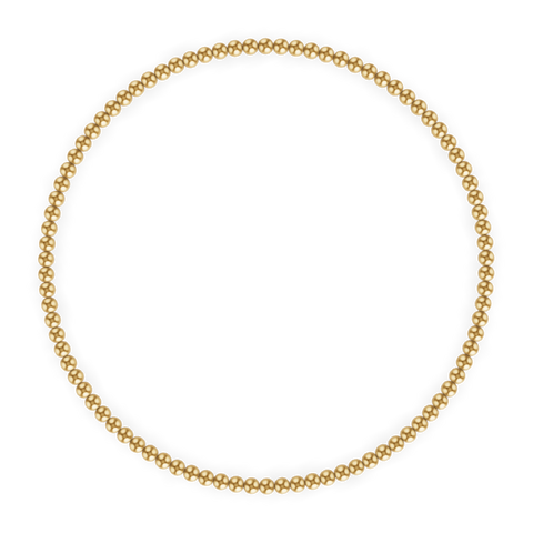 2MM Gold Ball Bracelet: Gold / 7.5"
